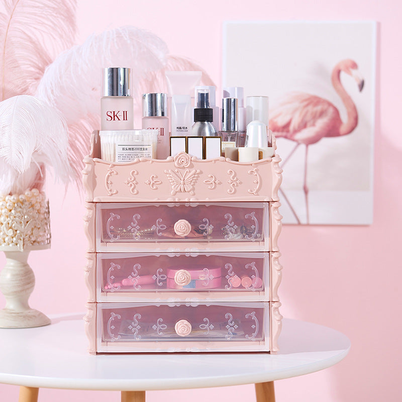 Organizador Luxury Pink para Maquillaje y Skincare