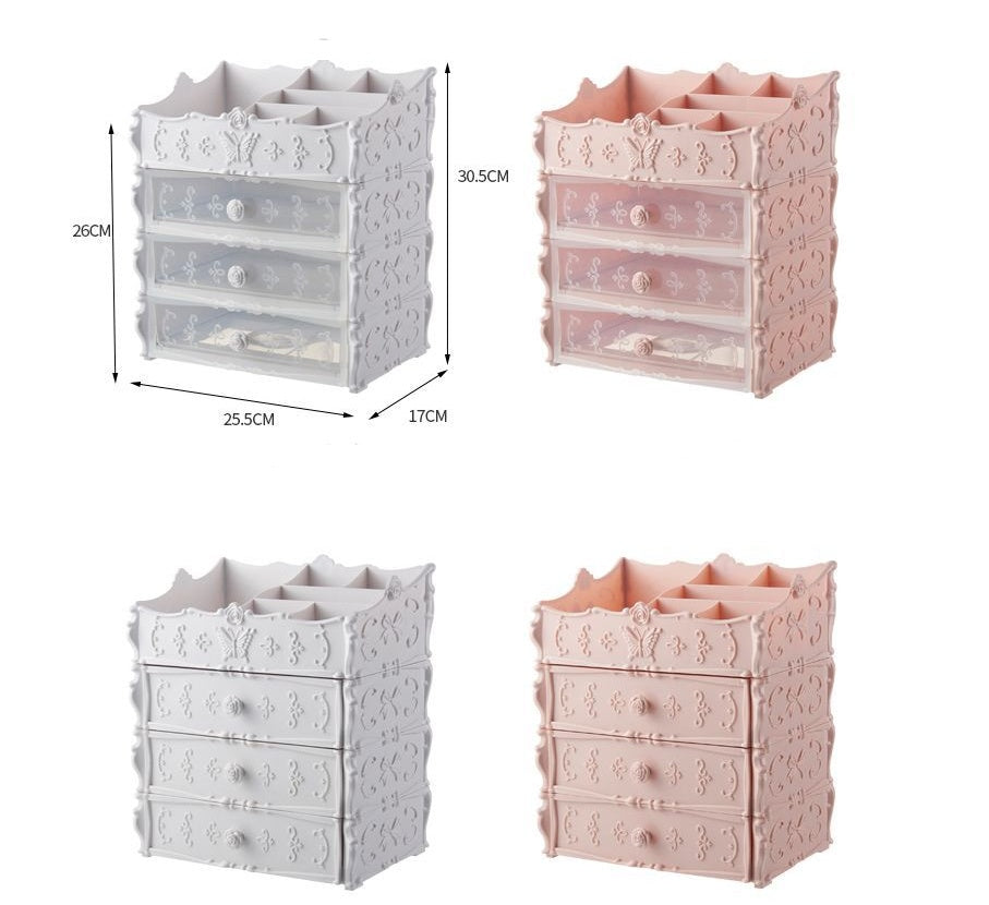 Organizador Luxury Pink para Maquillaje y Skincare